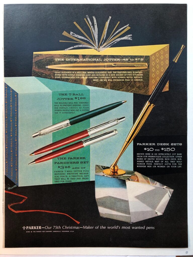 Parker Jotter reklám, 1963